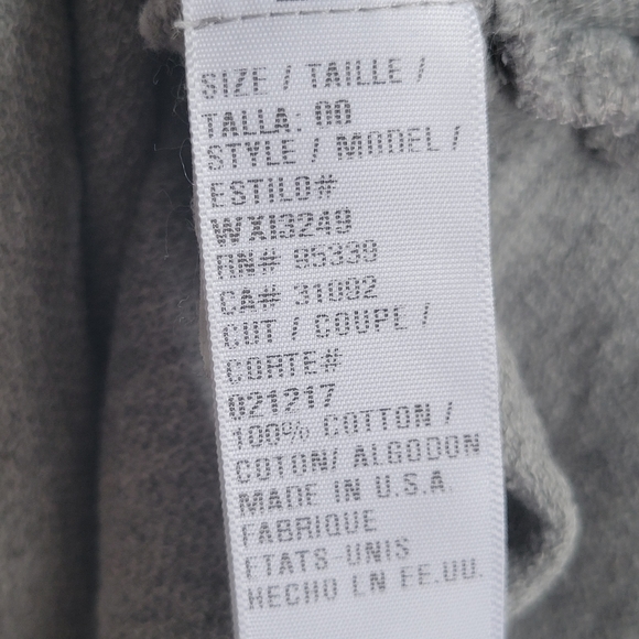 JAMES PERSE Heathered Gray Crop Top 00 - Picture 6 of 6